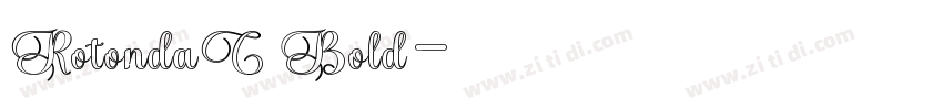 RotondaC Bold字体转换